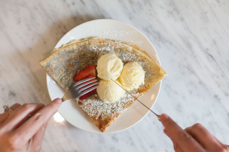 Crepes Roma gelato
